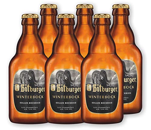 6 Flaschen Bitburger Winterbock 0,33l - Bockbier inc. MEHRWEG Pfand von Bitburger