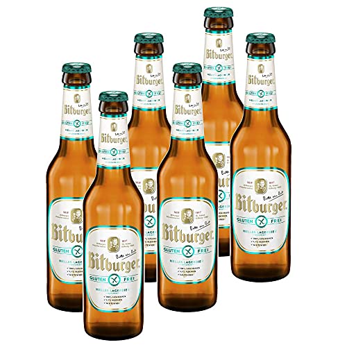 6 Stück - Bitburger | Helles Lagerbier | *glutenfrei* | 0,33 Liter, 5,1% Vol. | inkl. Pfand 0,48 € von Bitburger