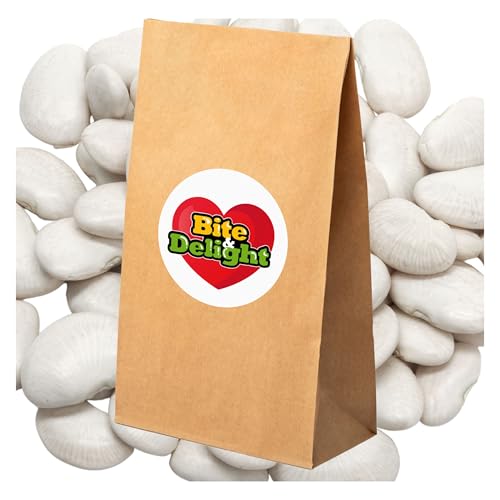 Bite & Delight Riesenbohnen Bean Weiße Bohnen Natürlich Eiweißreich Pflanzlich Vegan Proteinreiche (10 kg) von Bite & Delight