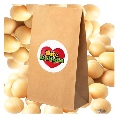 Bite & Delight 10kg Sojabohnen Natürlich Proteinreiche Vegan Soy Beans Soja Naturprodukt Getrocknete Praktische Verpackung von Bite & Delight