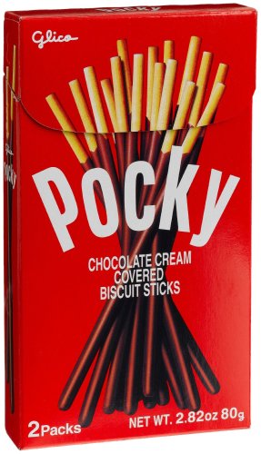 Glico Pocky Keks-Sticks mit Schokoladencreme, 2.82-Ounce Boxes (Packung mit 10) von Glico