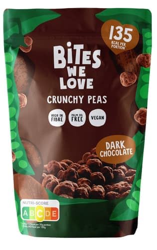 BitesWeLove Crunchy Peas Dark Chocolate (0.1 kg) von BitesWeLove