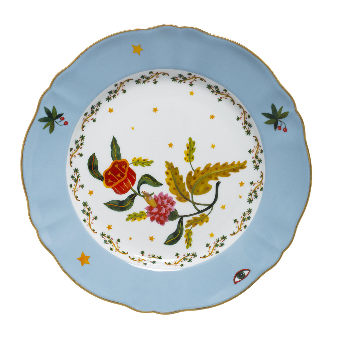 Essteller Blumen Bitossi 26,5cm von Bitossi Ceramiche srl