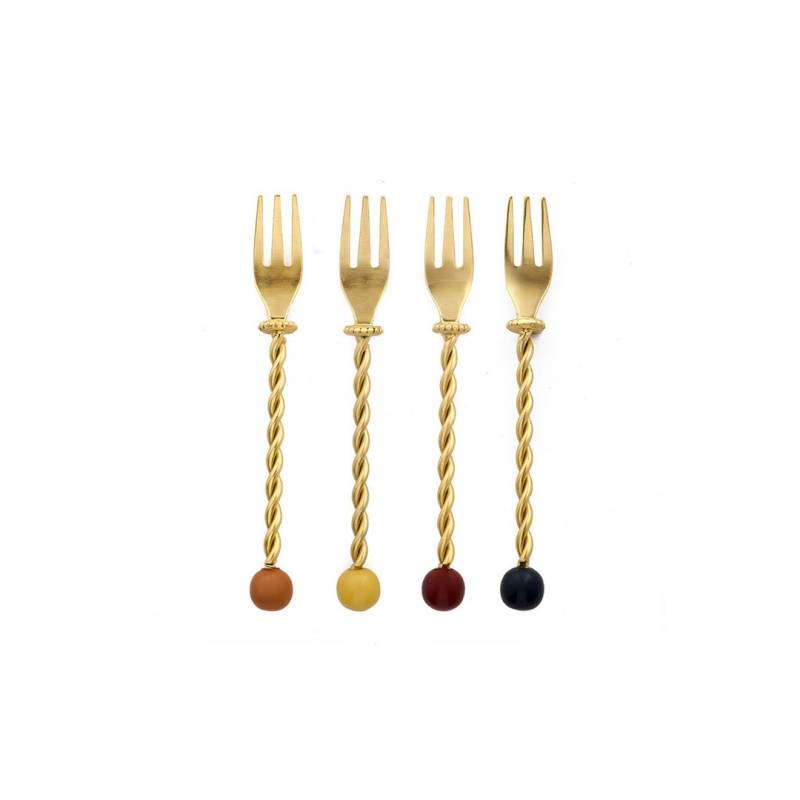 Kuchengabel gold 4er Set Bitossi von Bitossi Ceramiche srl