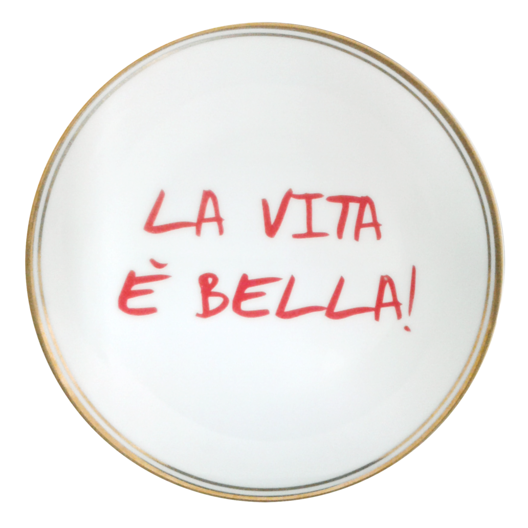 Teller klein La Vita è bella Bitossi 17cm von Bitossi Ceramiche srl