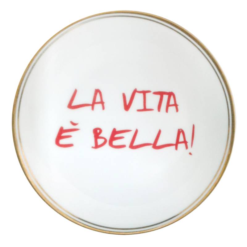 Teller klein La Vita è bella Bitossi 17cm von Bitossi Ceramiche srl