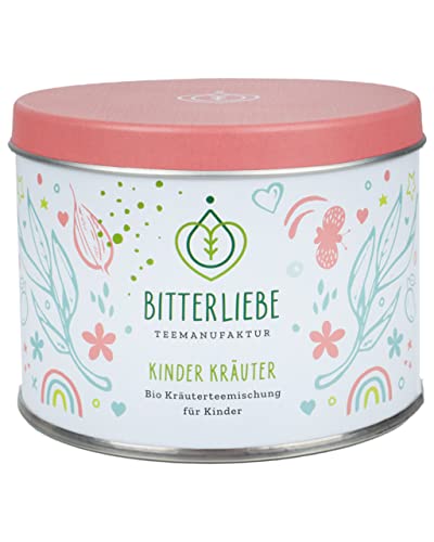 BitterLiebe® Teemanufaktur Kinder Bio Kräutertee lose für Babys und Kinder mit der Kraft der Bitterstoffe I Bitterkräuter, Kamille, Fenchel, Kümmel uvm. (85g) von Bitterliebe