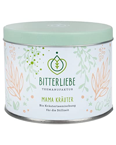 BitterLiebe® Teemanufaktur Mama Kräuter Bio Kräutertee lose mit der Kraft der Bitterstoffe I Bitterkräuter, Fenchel, Anis, Kümmel uvm. (70g) von Bitterliebe