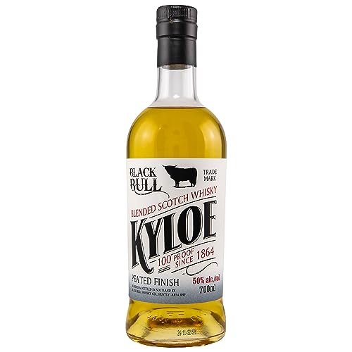 Black Bull | Kylo | Blended Scotch Whisky | 700 ml |50% Vol| Kraftvoll & floral|Geschmack von Zitrusfrüchten, Äpfeln & Malz|Lang anhaltendes Aromen| Noten von cremiger Vanille & geröstetem Eichenholz von Black Bull