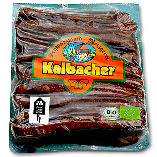 Schwarzwälder BIO Landjäger - 10 Paar - Kalbacher Rohwürste - Hoher Anteil mageres Rindfleisch - Atmosphärenpackung - BIO - Hergestellt im Schwarzwald von Black Forest Goods