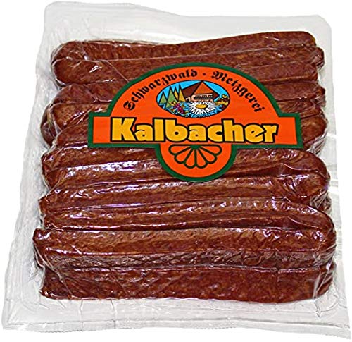 Schwarzwälder Kirschwasser-Landjäger - 10 Paar - Kalbacher Rohwürste - Hoher Anteil mageres Rindfleisch - Atmosphärenpackung - Hergestellt im Schwarzwald von Black Forest Goods