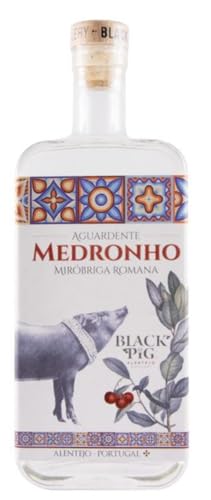 Black Pig Premium Medronho Aguardente - Erdbeerbaum Brandy Weinbrand Bagaço aus Portugal Alentejo von Black Pig