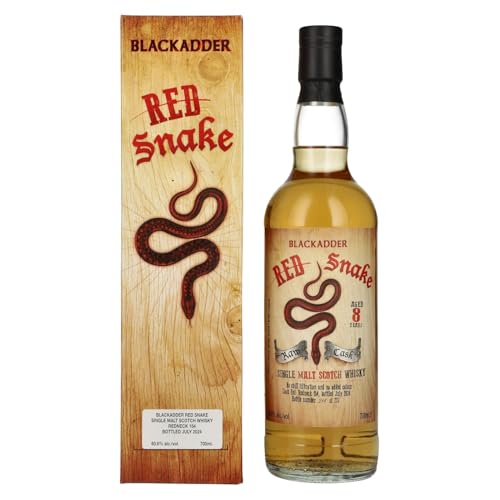 Blackadder 8 Years Old RED SNAKE Raw Cask Single Malt Scotch Whisky 60,6% Vol. 0,7l in Geschenkbox von Blackadder