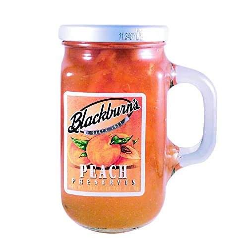 Blackburn's Preserves & Jellys Einmachglas mit wiederverwendbarem Henkel, 530 ml, (Pfirsichkonserven) von Blackburn's