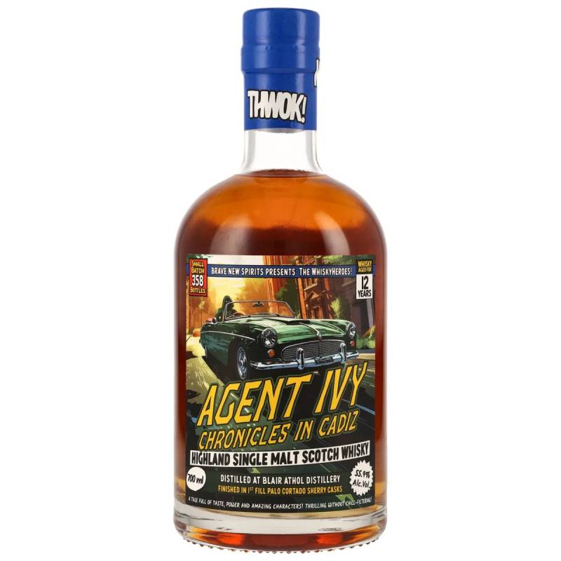 Blair Athol 12 Jahre Whisky Heroes - Agent Ivy Chronicles in Cadiz Brave New Spirits 55,9% 0,7l von Blair Athol