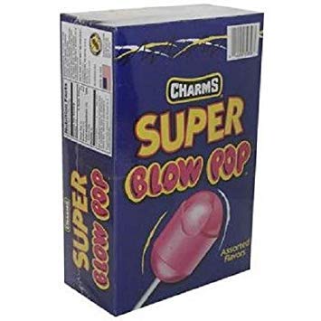 Charms Jede SUPER BLOW POP FLAVOURS 32 GRM SORTIERTEN (48 in einer Packung) CHARMS von Blair Candy