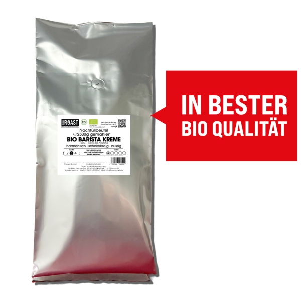 Bio Barista Kreme Nachfüllbeutel Gastrogröße von Blank Roast Manufaktur
