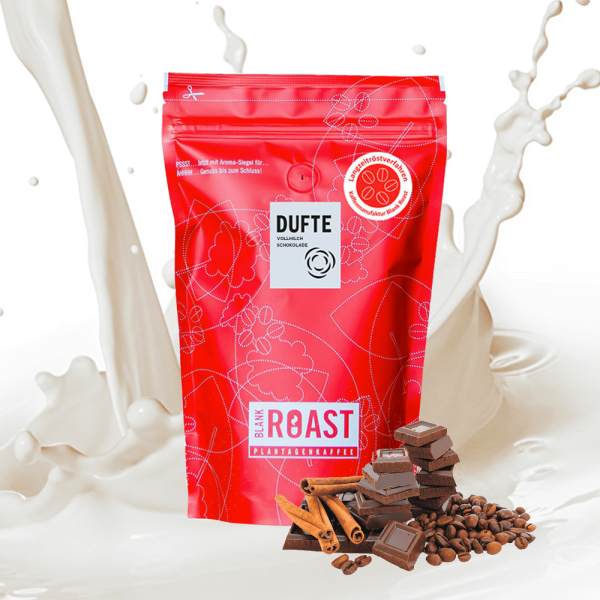 "Dufte edler Vollmilch Schokolade Kaffee" Cafe Creme von Blank Roast Manufaktur