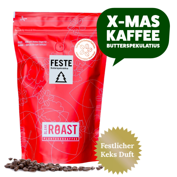 "Feste Butter-Spekulatius" Cafe Creme Arabica Weihnachts-Kaffee von Blank Roast Manufaktur