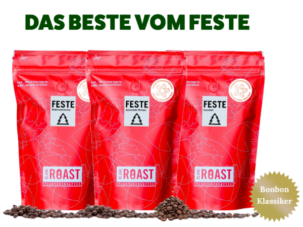 Weihnachtskaffee 3er Set von Blank Roast Manufaktur