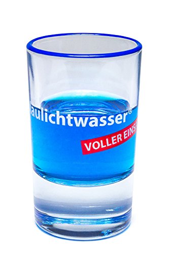 Blaulichtwasser - Blaulichtwasser Shot-Glas "VOLLER EINSATZ!" von Blaulichtwasser