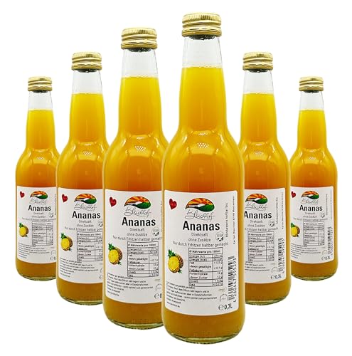 BLEICHHOF® Ananassaft - Direktsaft, vegan (6x0,3l) von Bleichhof