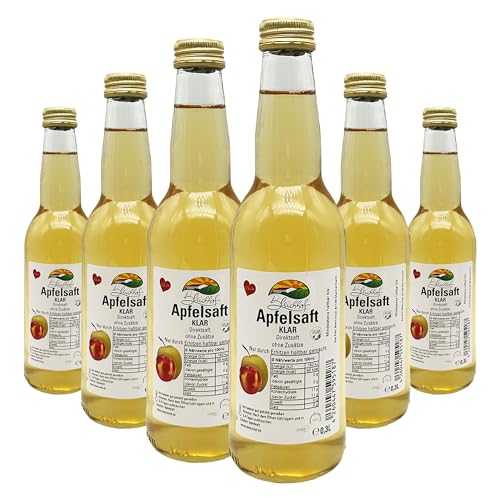 BLEICHHOF® Apfelsaft klar - Direktsaft, vegan (6x0,3l) von Bleichhof