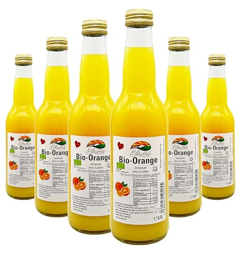 BLEICHHOF® Bio Orangensaft DE-ÖKO-006 - Direktsaft, vegan (6x0,3l) von Bleichhof