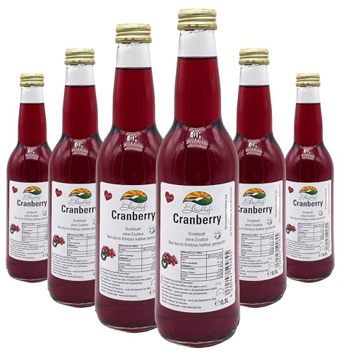 BLEICHHOF® Cranberrysaft - Direktsaft, vegan (6x0,3L) von Bleichhof