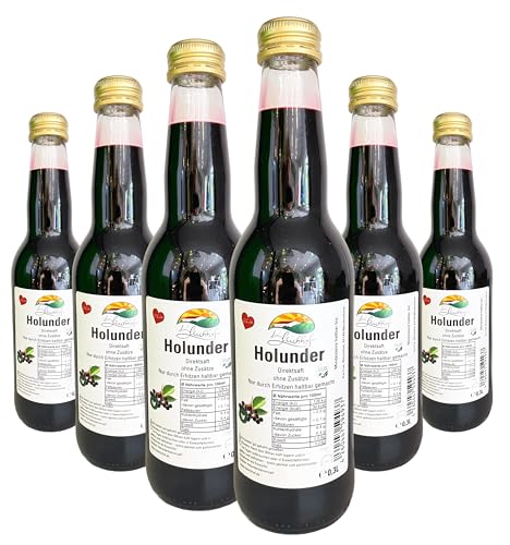 BLEICHHOF® Holundersaft - Direktsaft, vegan (6x0,3l) von Bleichhof