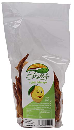 BLEICHHOF® Mangochips - Trockenfrüchte, vegan (8x100g) von Bleichhof