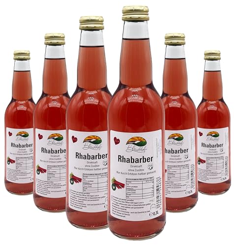 BLEICHHOF® Rhabarbersaft - Direktsaft, vegan (6x0,3l) von Bleichhof