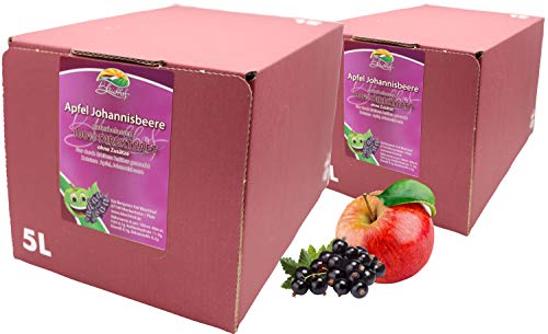 BLEICHHOF® Apfel-Johannisbeer - Direktsaft, vegan, Bag-in-Box (2x 5l) von Bleichhof