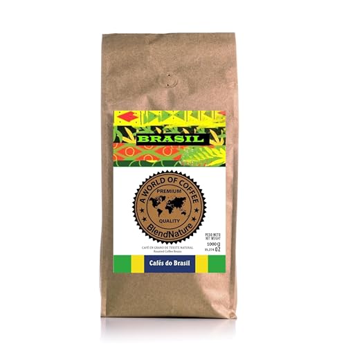 Kaffeebohnen 1 kg Natürlicher, authentischer Geschmack und Aroma Brasiliens – Specialty Coffee - Single Origin Brazil von BlendNature