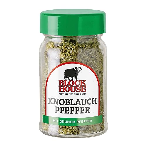 Block House Grüner Knoblauch Pfeffer, 1 er Pack (1 x 50 g) von Block House