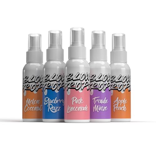 Blowdrops New 5 Set | 5 x 30ml | Geschmacksspray für den Körper | Geschmack beim Liebesspiel | 100% vegan | natürlicher Geschmack von Blowdrops