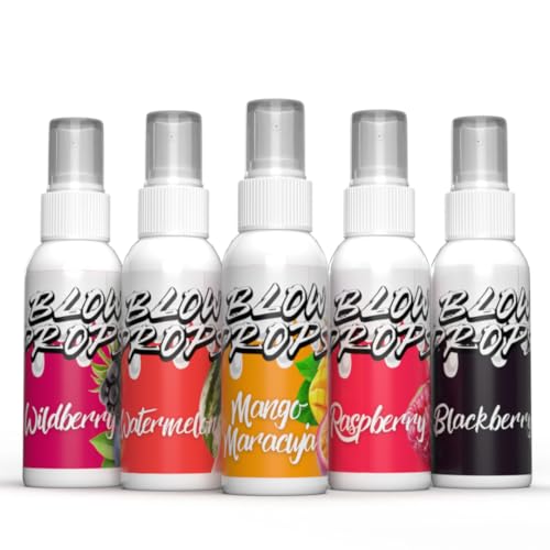 Blowdrops Top 5 Set | 5 x 30ml | Geschmacksspray für den Körper | Geschmack beim Liebesspiel | 100% vegan | natürlicher Geschmack von Blowdrops