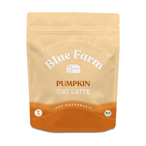 Blue Farm Bio-Haferdrinkpulver mit Pumpkin-Spice Gewürzmischung | Mit Bio Hokkaido Kürbis | Vegan | Laktosefrei & glutenfrei | 90% weniger Verpackungsmüll von Bluefarm