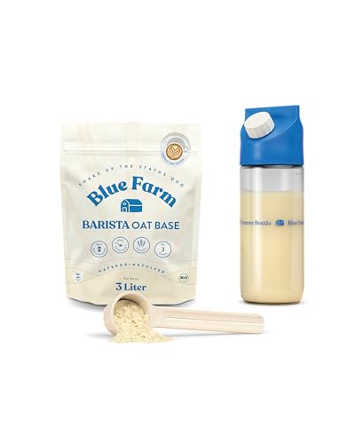 Starter Kit Deluxe Barista mit Barista Oat Base, Mixflasche und Dosierlöffel (zum Vorteilspreis) (3L) von Bluefarm