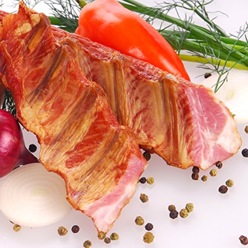 Frische, leckere und exquisite Rippchen aus Schweinefleisch geräuchert ugf. 1500g(1,66Euro/100g) Thermisch geschütze Verpackung garantiert frische Lieferung von Bluesport