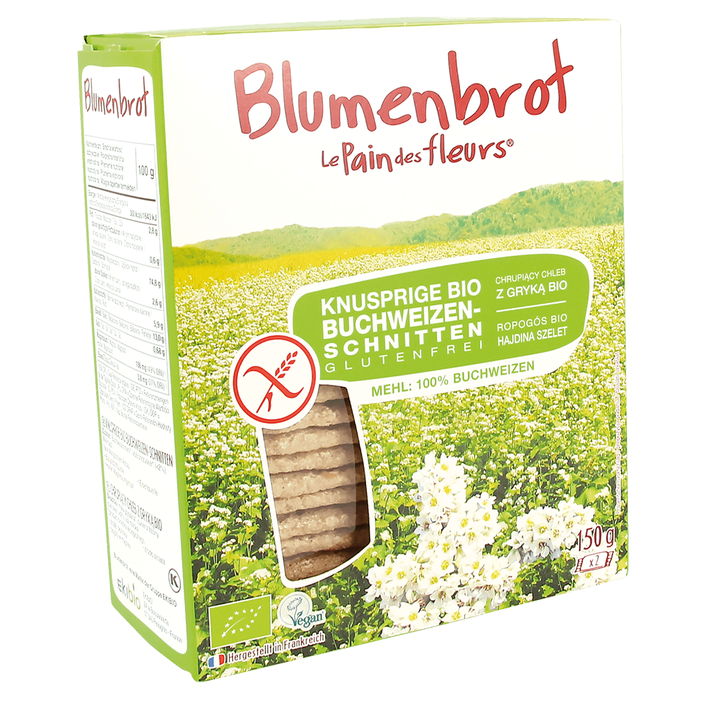 Bio Knusprige Buchweizen-Schnitten glutenfrei von Blumenbrot