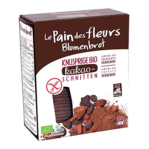 Blumenbrot - Knusprige Kakao-Schnitten bio - 160 g - 6er Pack von Blumenbrot
