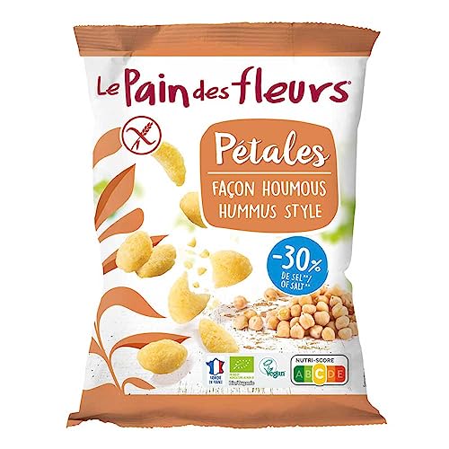 Blumenbrot Petales, gepuffte Chips aus Getreide, Kichererbsen, 75g (12) von Blumenbrot