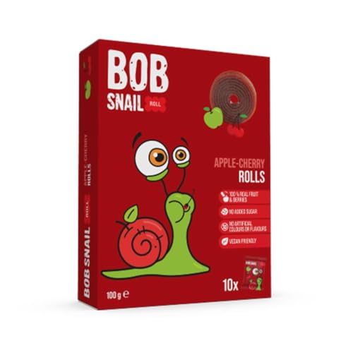 Bob Snail Natural Apple-Cherry Fruit Rolls 100g von Bob Snail