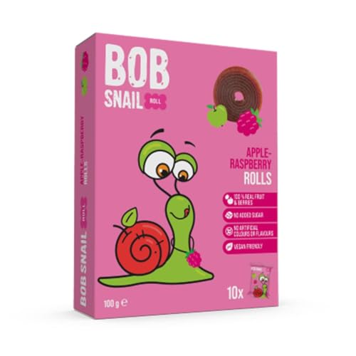 Bob Snail Natural Apple-Raspberry Fruit Rolls 100g von Bob Snail