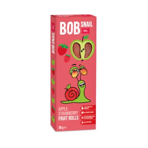 Bob Snail Natural Apple-Strawberry Fruit Rolls 30g von Bob Snail