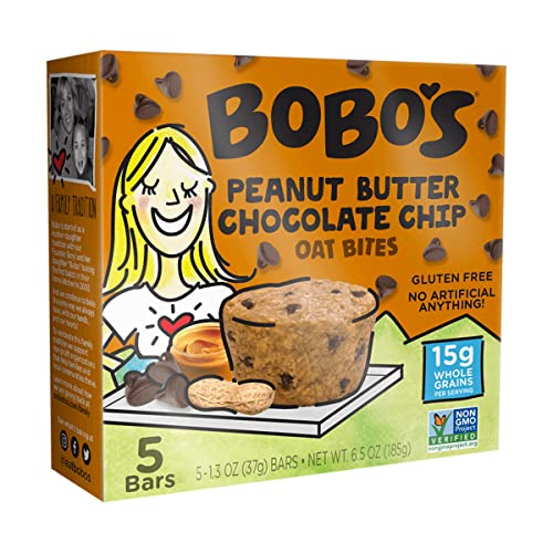 Bobo's Haferbisse, Erdnussbutter-Schokoladenstückchen, 37 ml, 5 Stück von Bobo's