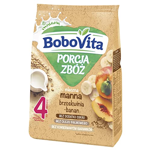 BoboVita Portion Getreide Milchkaffee Pfirsich-Banane nach 4 Monate 210 g von Bobovita