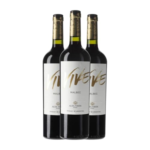 Altavista Vive Malbec Mendoza 75 cl Rotwein (Karton mit 3 Flaschen von 75 cl) von Bodega Altavista