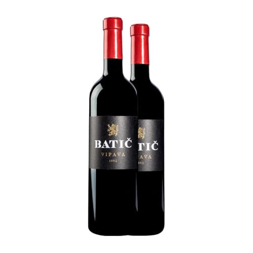 Batič Merlot Valle de Vipava 75 cl Rotwein (Karton mit 2 Flaschen von 75 cl) von Bodega Batič